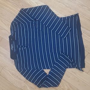 Men's long sleeve blue top